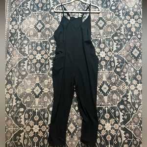 Black knit romper